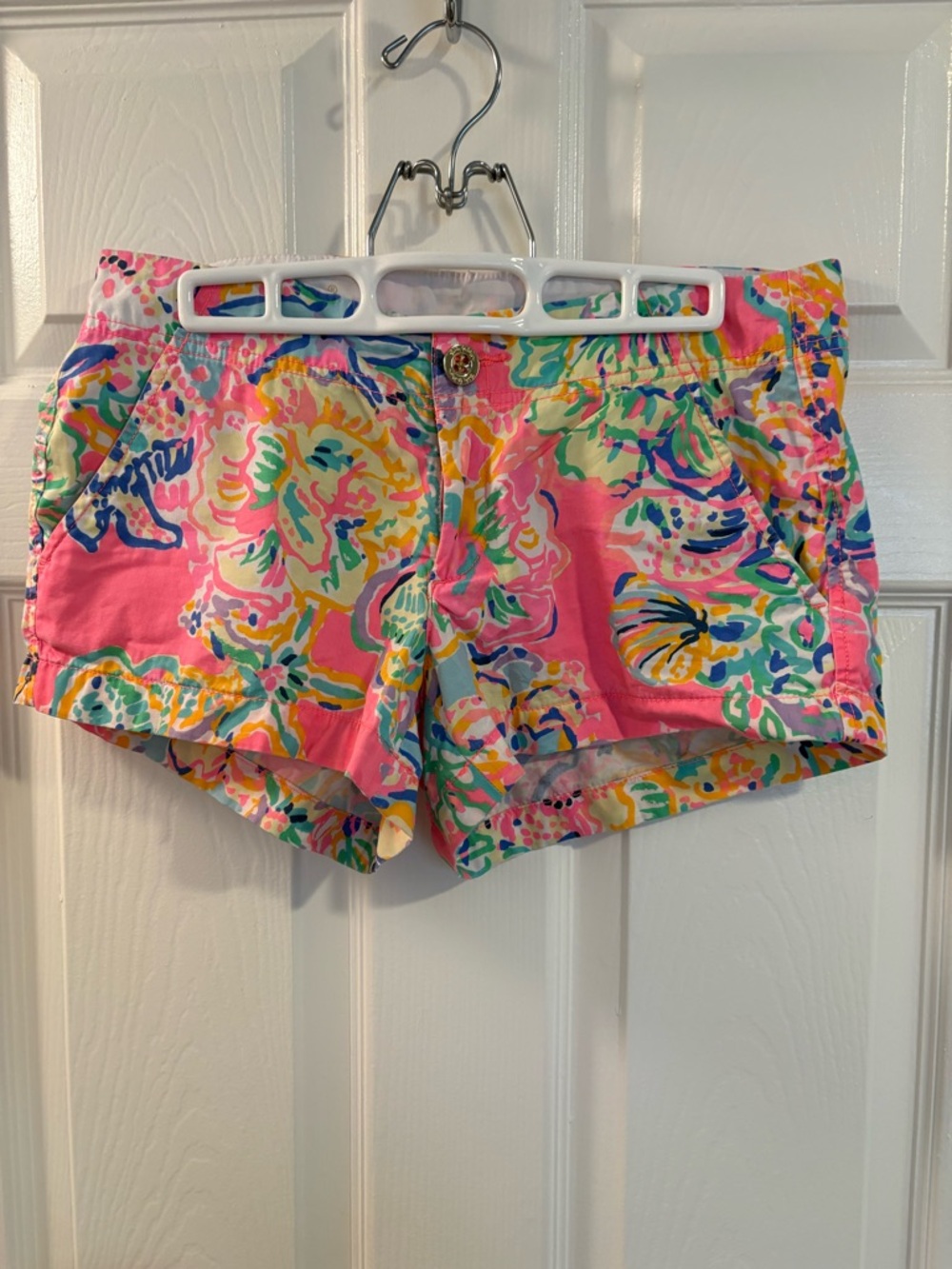 Lilly Pulitzer Floral Print Pink Shorts